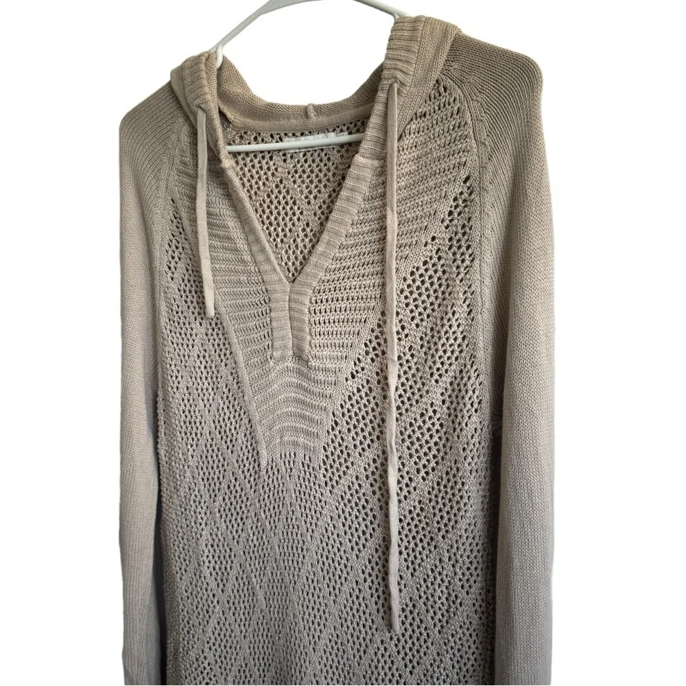 PrAna Sugar Beach Tan Tunic Sweater, Size S